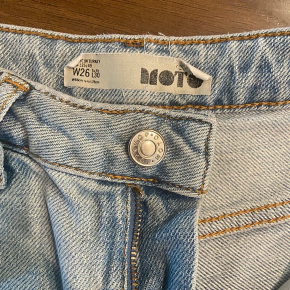 Topshop High Waisted Moto Jeans - Size 26 - Picture 2 of 6